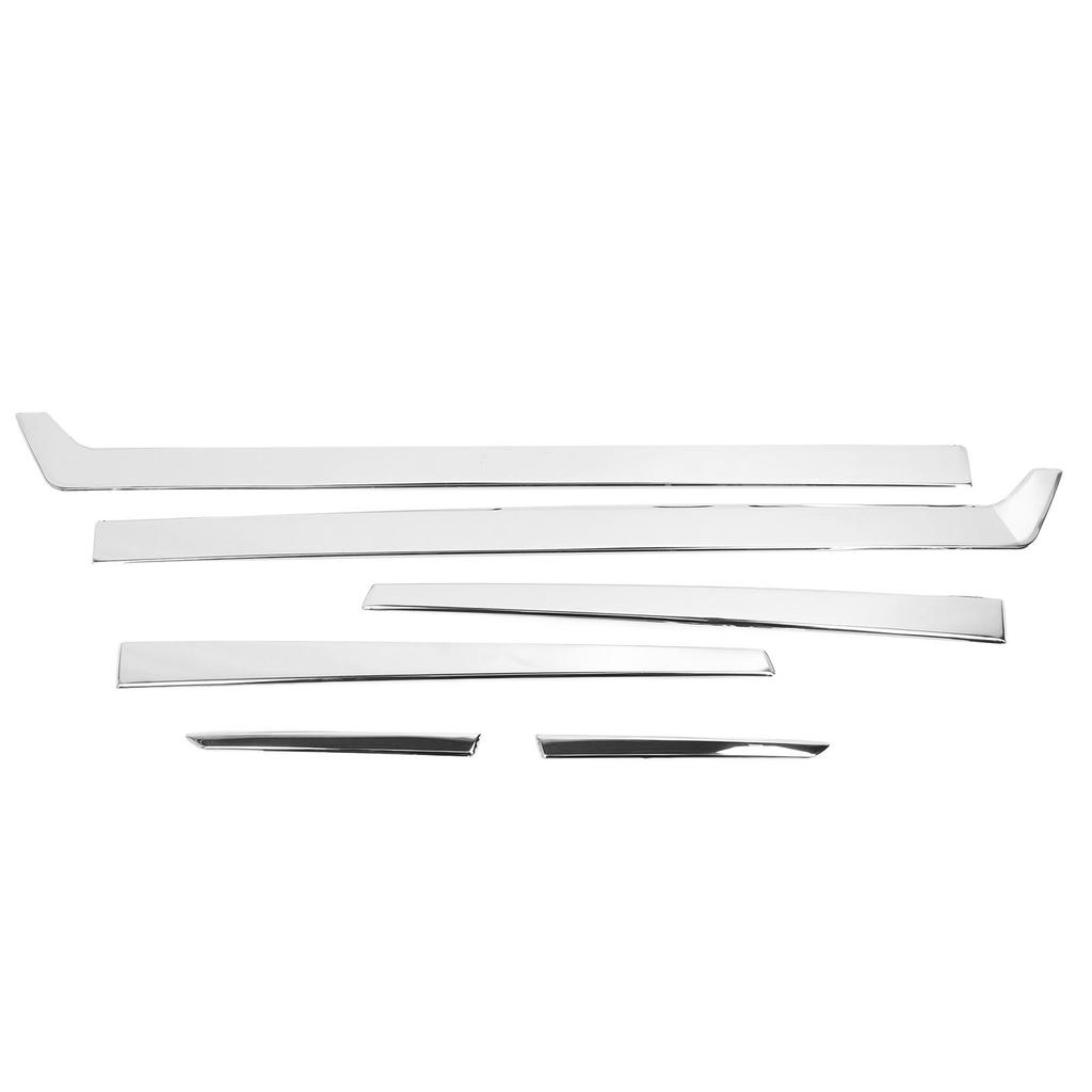 6 Pcs Car Body Door Trim Cover Self Adhesive Stainless Steel Chrome Plated Body Door Decorative Trim