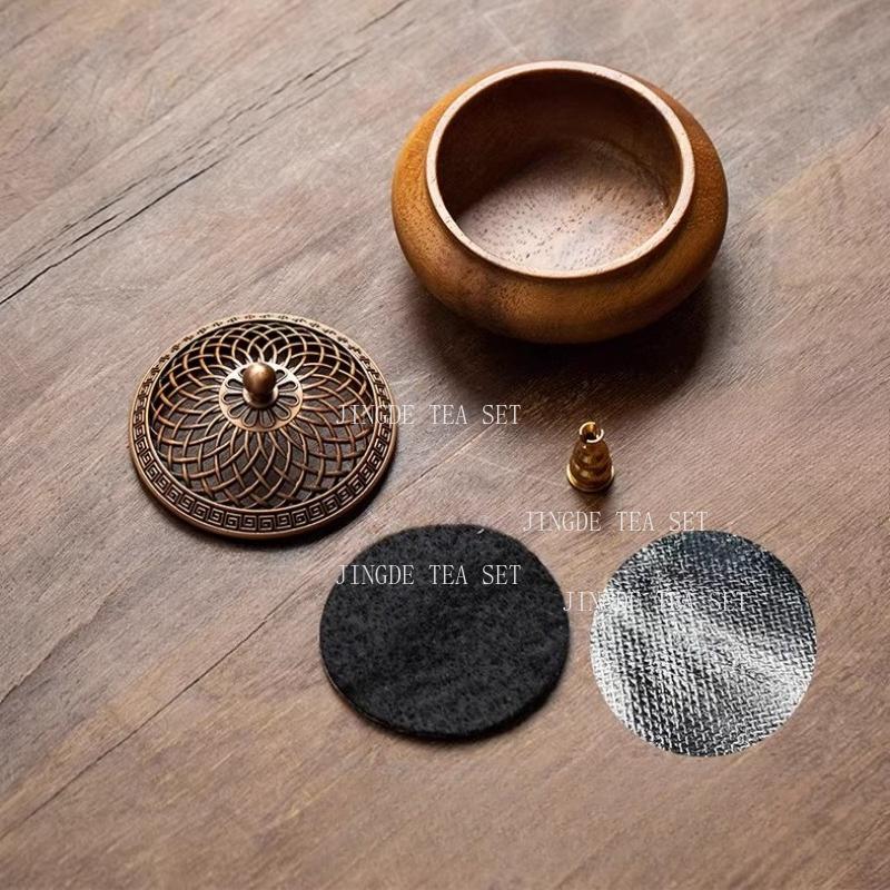 Walnut Incense Burner Indoor Sandalwood and Agarwood Incense Burner for Household Use Solid Wood Incense Burner Household Goods