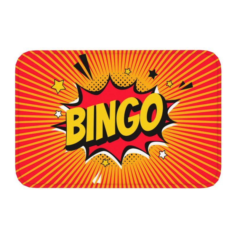 Game Bingo Doormat Mat Anti-Slip Kitchen Bathroom Toilet Rug Carpet 40*60cm