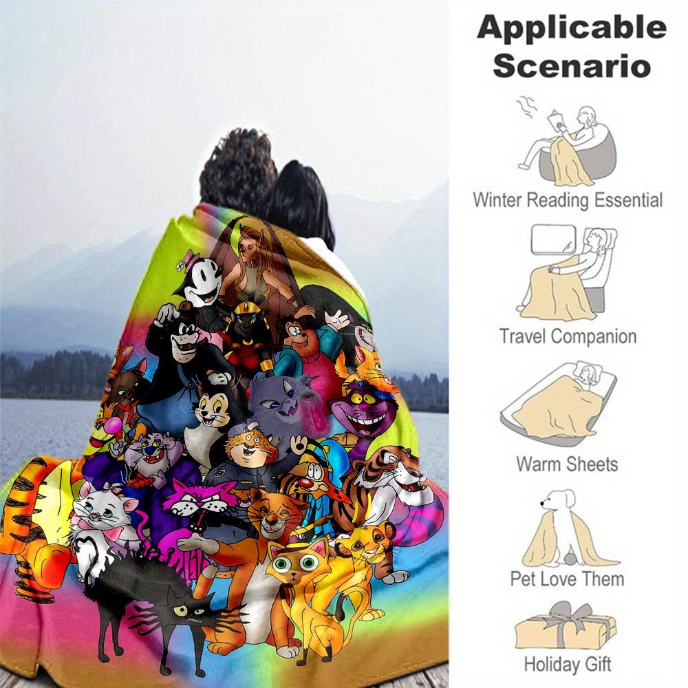 1pc, Marie and friends Blanket Soft Throw for Home Decor, Gift Idea for Family and Friend, Living Room, Travel, Camping