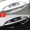 Carbon Fiber Car Door Handle Protection Sticker Emblem Accessories for Ford Mustang Focus 2 3 4 Mondeo Fiesta Ghia Car Styling