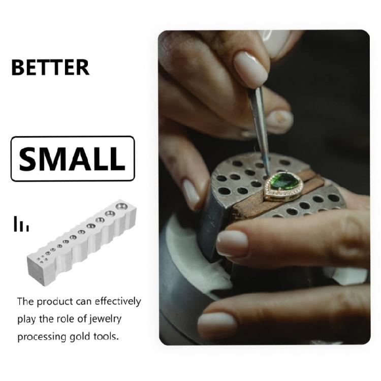 Strumento Essenziale per Scanalature di Braccialetti in Acciaio Versatile Strumento Blocco in Acciaio per Artigianato di Gioielli Incisione e Modellatura di Braccialetti