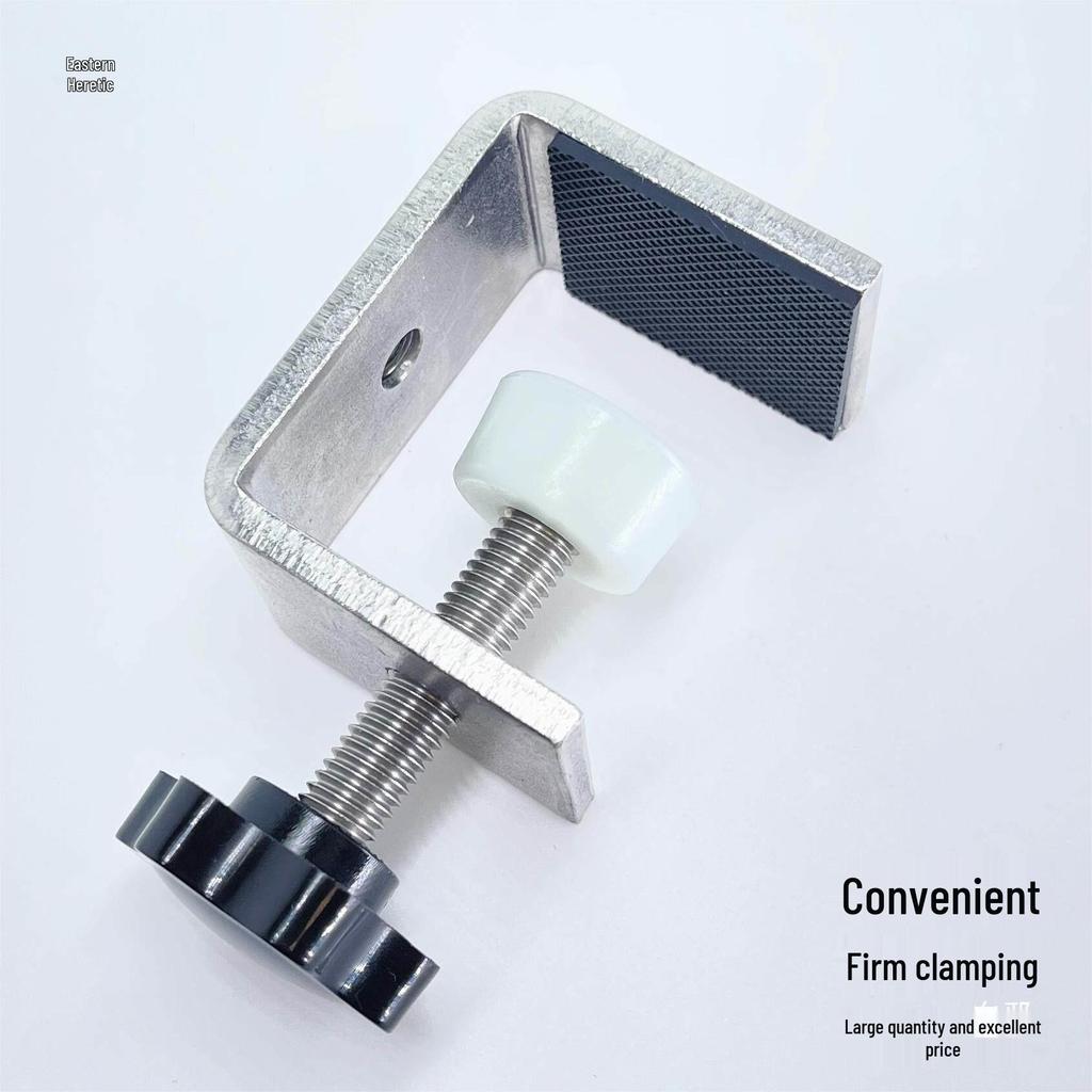 304 Stainless Steel G-Shaped Tiger Clamp, UC Type, Protective Square Widened Fixing Clip