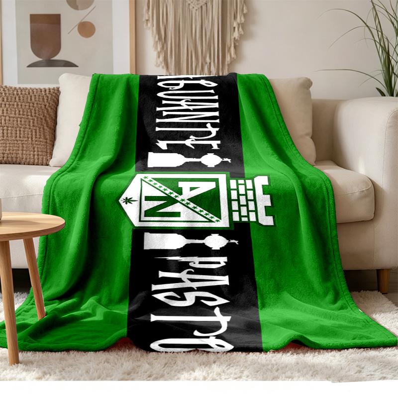 Atletico Nacional Soft and comfortable flannel Suitable for sofas living rooms outdoor camping travel and also makes a great anniversary gift