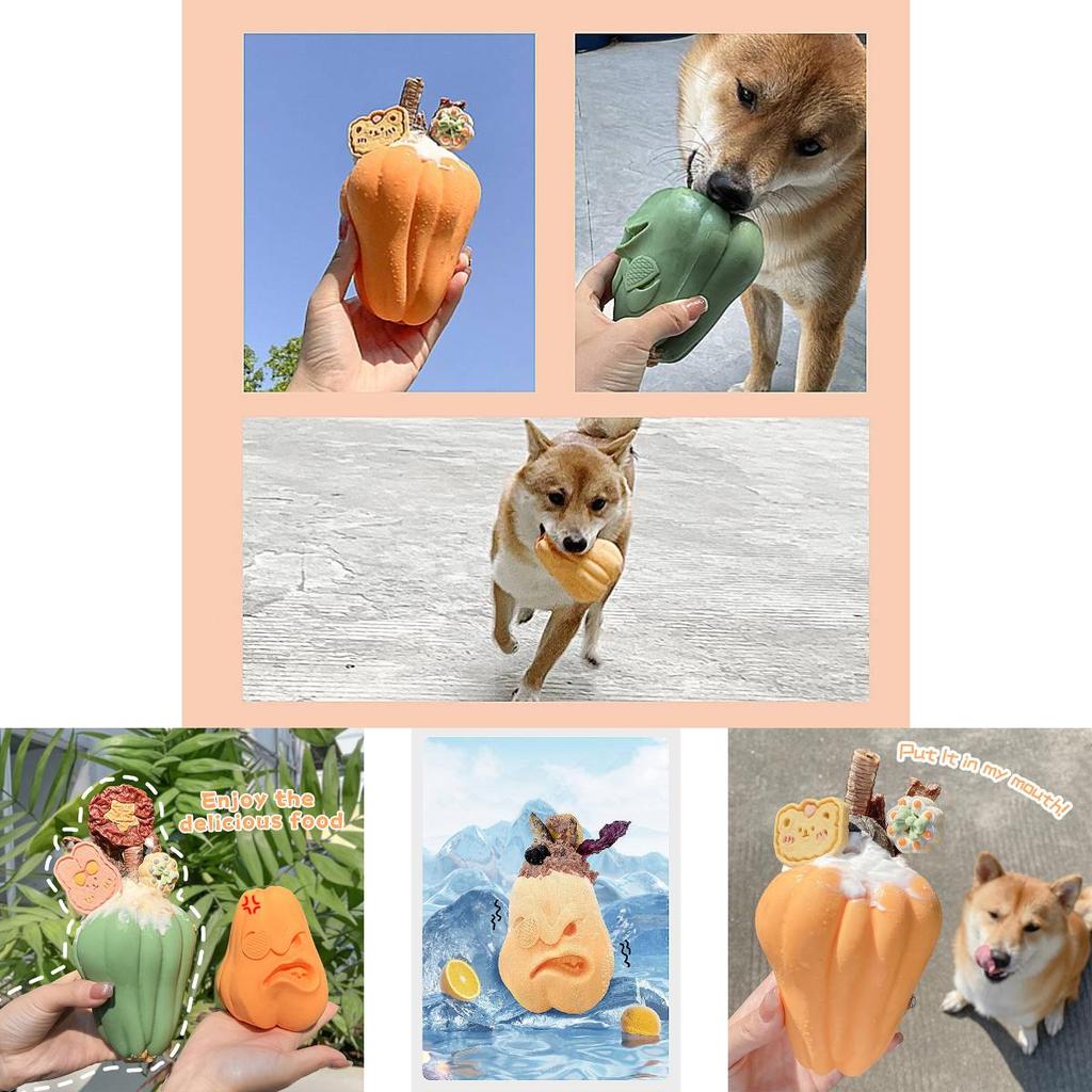 Durable Silicone Pet Food Toy Pumpkin Pirate Design For Dogs And Cats Anti-bite