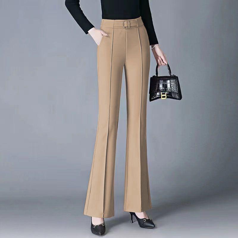 Neue Chinesische Stil Hosen Damenbekleidung Sommer Herbst Vielseitige Lässige Damen Hosen Leicht Ausgestellte Hosen