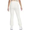 Nike Pantaloni Sportivi in Maglia a Righe Vita Alta Vestibilità Slim Fit Zip ai Polsini Donna Fondo Avorio FN7130-110