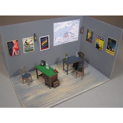Miniart 1/35 Office Desk & Accessories Plastic Model MA35564