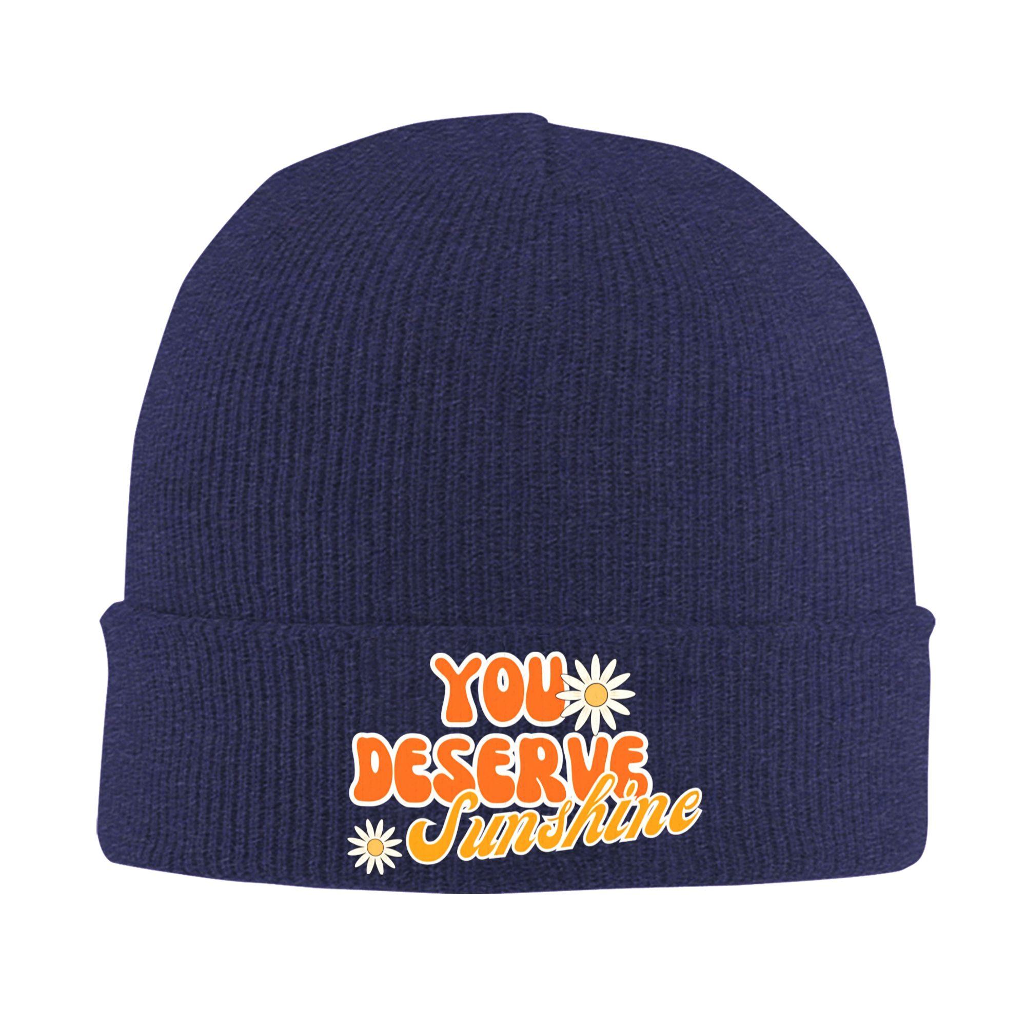 

You Deserve Sunshine Heated Rivalry Knitted Caps for Women Unisex Beanie Autumn Winter Hats Acrylic Warm Caps One Size
