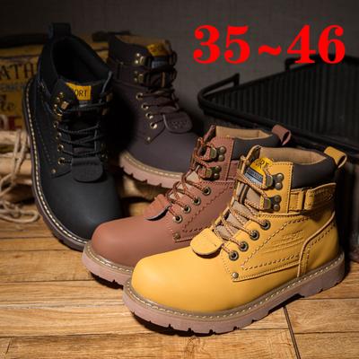 Stivali da Trekking Militari Giallo Neve Tattici alla Caviglia in Vera Pelle alla Moda da Uomo per Inverno Primavera Calzature da Esterno per Donna Uomo Scarpe da Lavoro