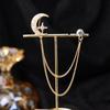 Baroque Rhinestone Pearl Corsage Necklace Brooch - Retro British Court Suit Accessory