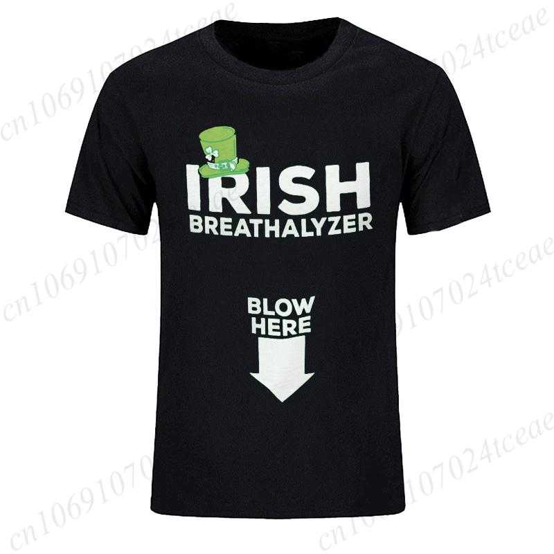 Irish Breathalyzer T-Shirts Saint Patricks Day Funny Irish T-shirt Party Drinking Shirt Mens Funny St Patricks Day Tees