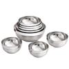 Zhishi 11.5cm 316SS Platinum Double-Layer Anti-Scald Children's Soup Bowls (Pack of 6)