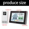 Drahtlose Wetterstationen Thermometer Hygrometer mit Uhr Wecker Digitale Temperatur- und Feuchtigkeitsmessung