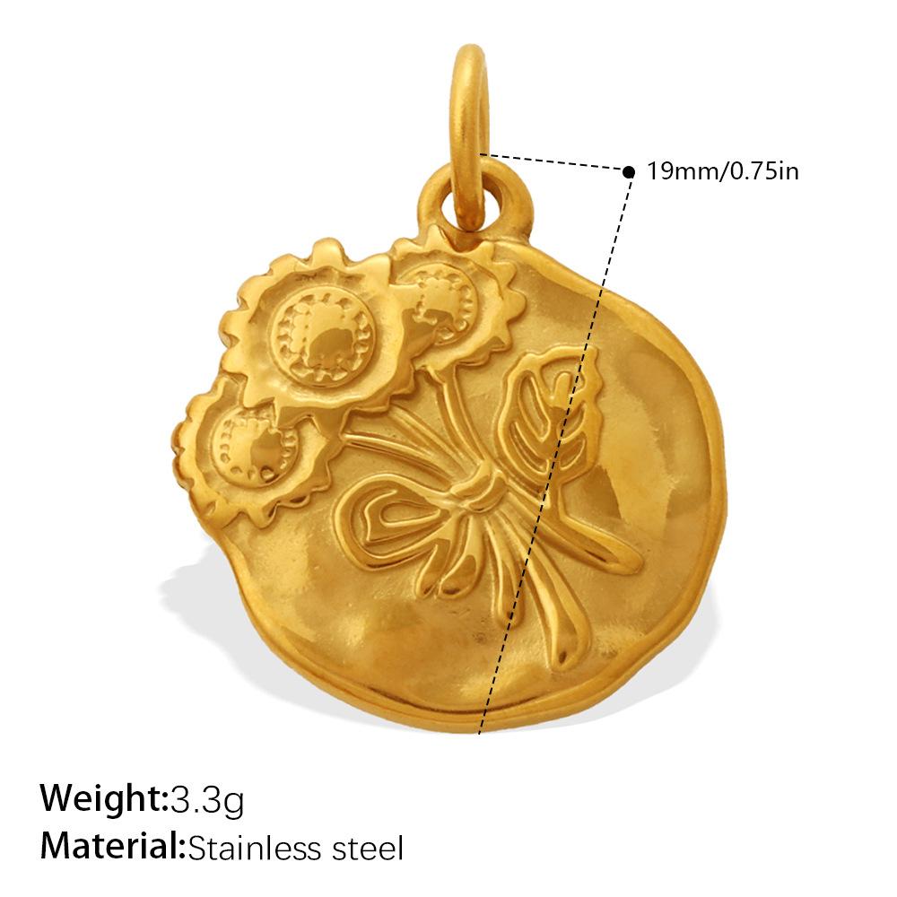 Small Fresh Flower Pendant Collection Exquisite Small Rose Sunflower Shape Bracelet Necklace Pendant
