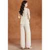 Women's Lace Chiffon Two-Piece Pant Set