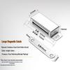 Stainless Steel Magnetic Door Catch & Stopper for Wooden Cabinets