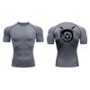 Anime Summer Men's Printed Tight Short Sleeve Fitness Training T-shirt Breathable Quick Drying Sports T-shirt