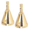 2pcs Deburring External Chamfer Tool Remove Burr Quick Release Hex Shank 3 Slot Deburring Chamfer