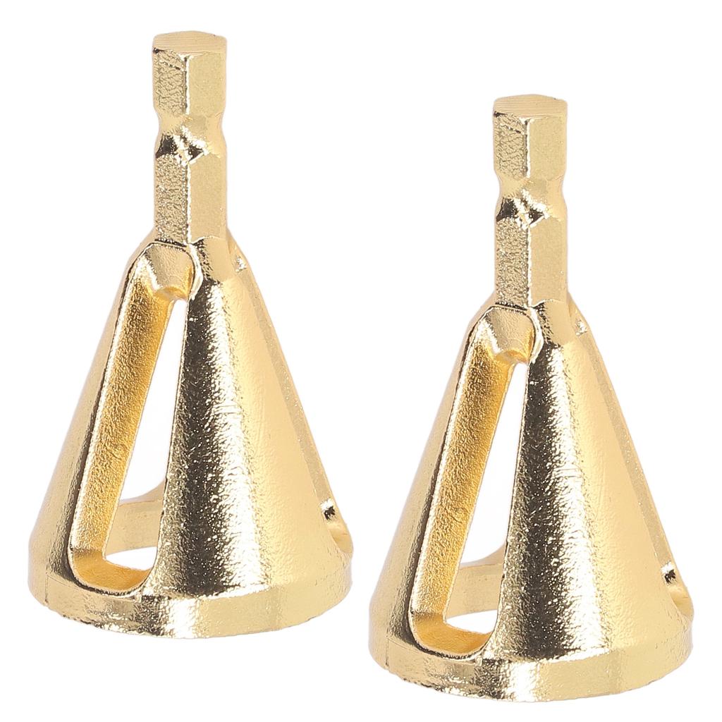 2pcs Deburring External Chamfer Tool Remove Burr Quick Release Hex Shank 3 Slot Deburring Chamfer