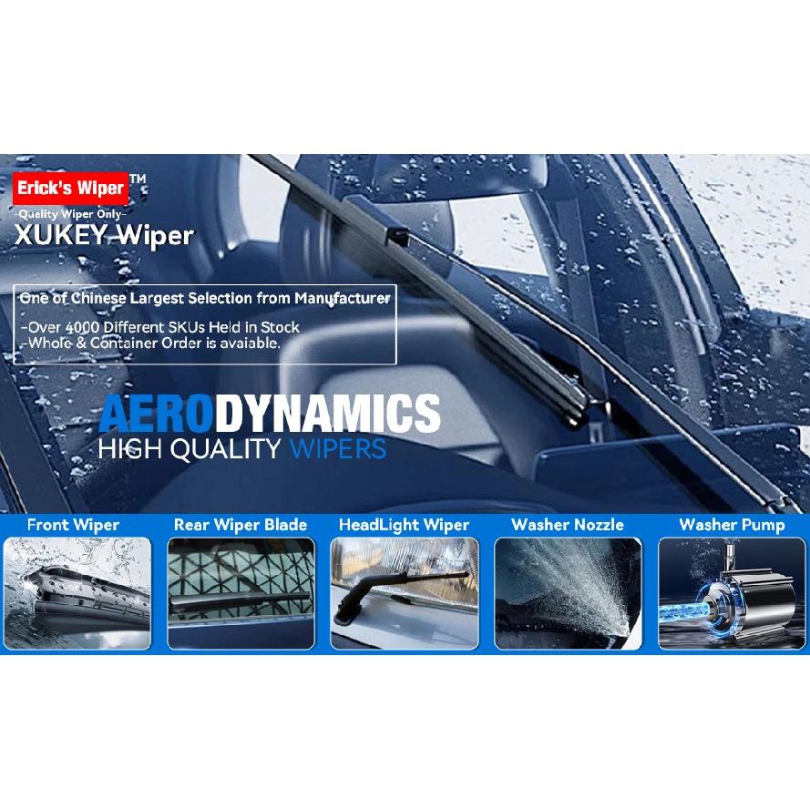 Erick's Scheibenwischer LHD Frontscheibenwischerblätter für Kia Ceed Cee'd 2006 - 2009 Windschutzscheibe Fensterreinigung Regenbürsten 24''+18''