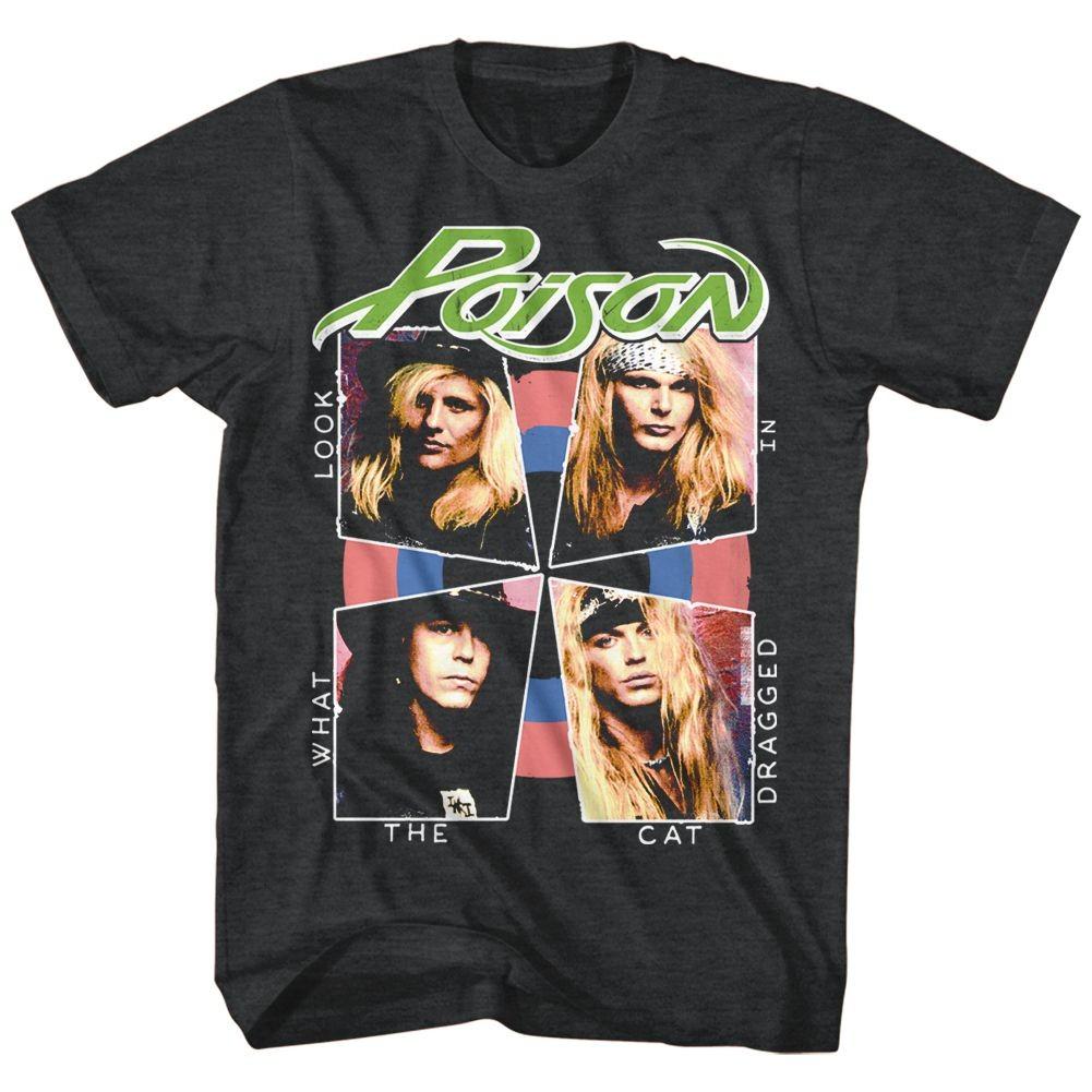 Poison - Cat Dragged In - Короткий рукав - Меланж - Взрослый - Футболка M