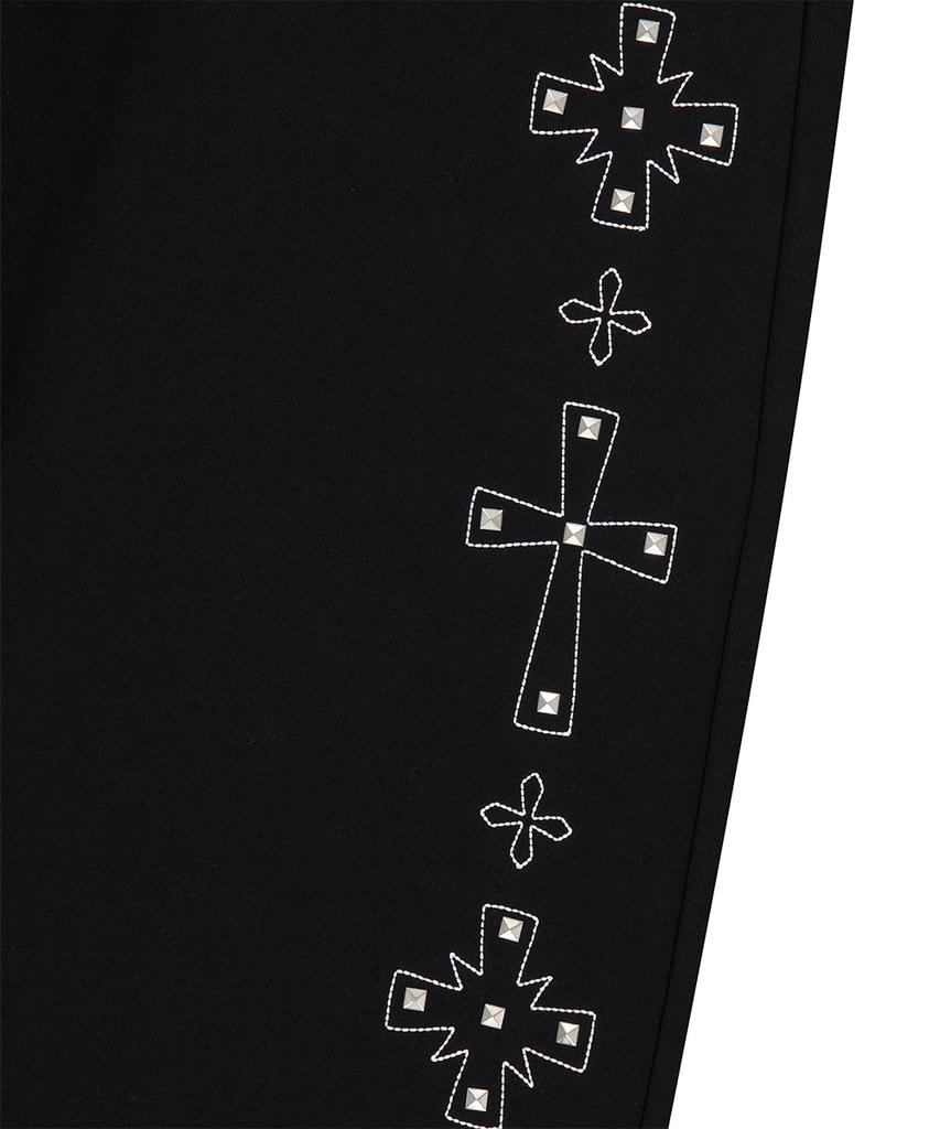 MAHAGRID Cross Stud Sweatpant Black(Mg2Gsmpa09A)