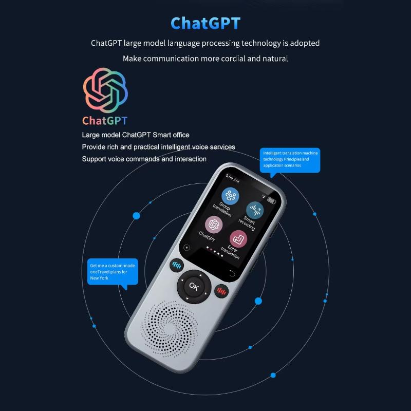 New S20 Language Translator Device Support 138 Real-time Language Translator Translation AI Translator with ChatGPT Translator for Students Learners