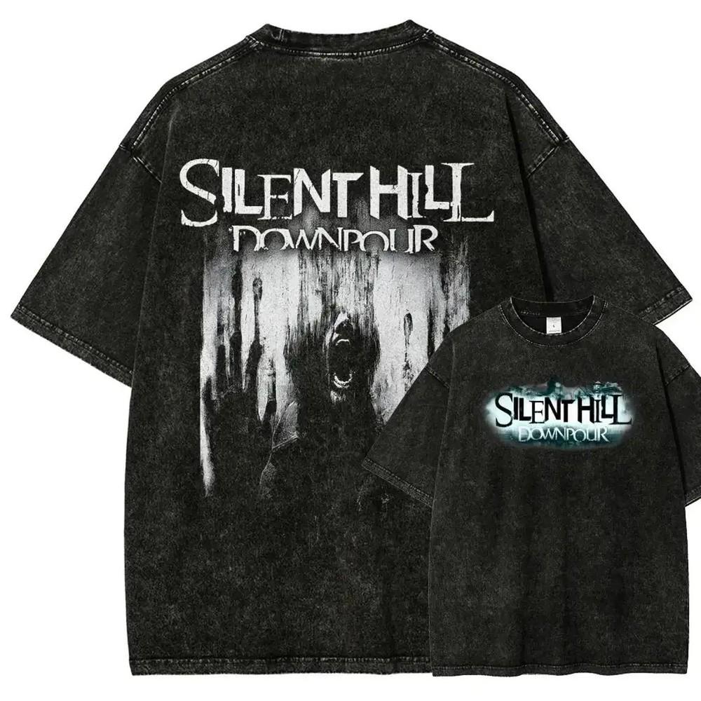 Silent Hill T-Shirts GEWASCHENE Baumwolle Unisex Spiel-T-Shirts