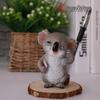 Koala Eyeglass & Pen Holder: Creative Resin Animal Figurine Gift