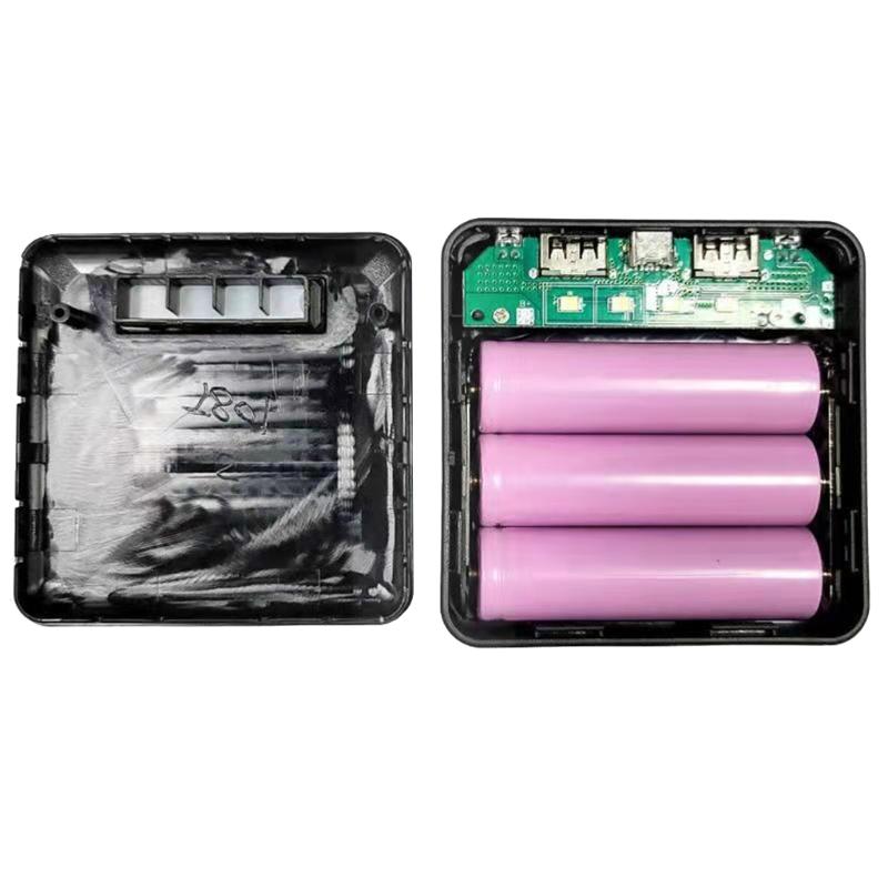 DIY 3x18650 Battery Cases Quick Charge Outer Plastic Shells Power Bank Shells Portable External Boxes Without Battery