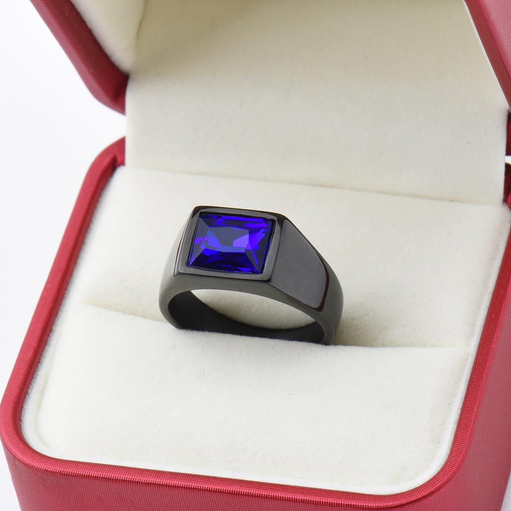 R3363 1 Stück Herren/Damen Zirkon Stil Hochzeit Titanstahlring, Herren 316L Edelstahl leicht und kompakt Ringe