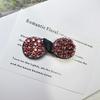 Korean Style Rhinestone Heart Bow Hair Clip for Women