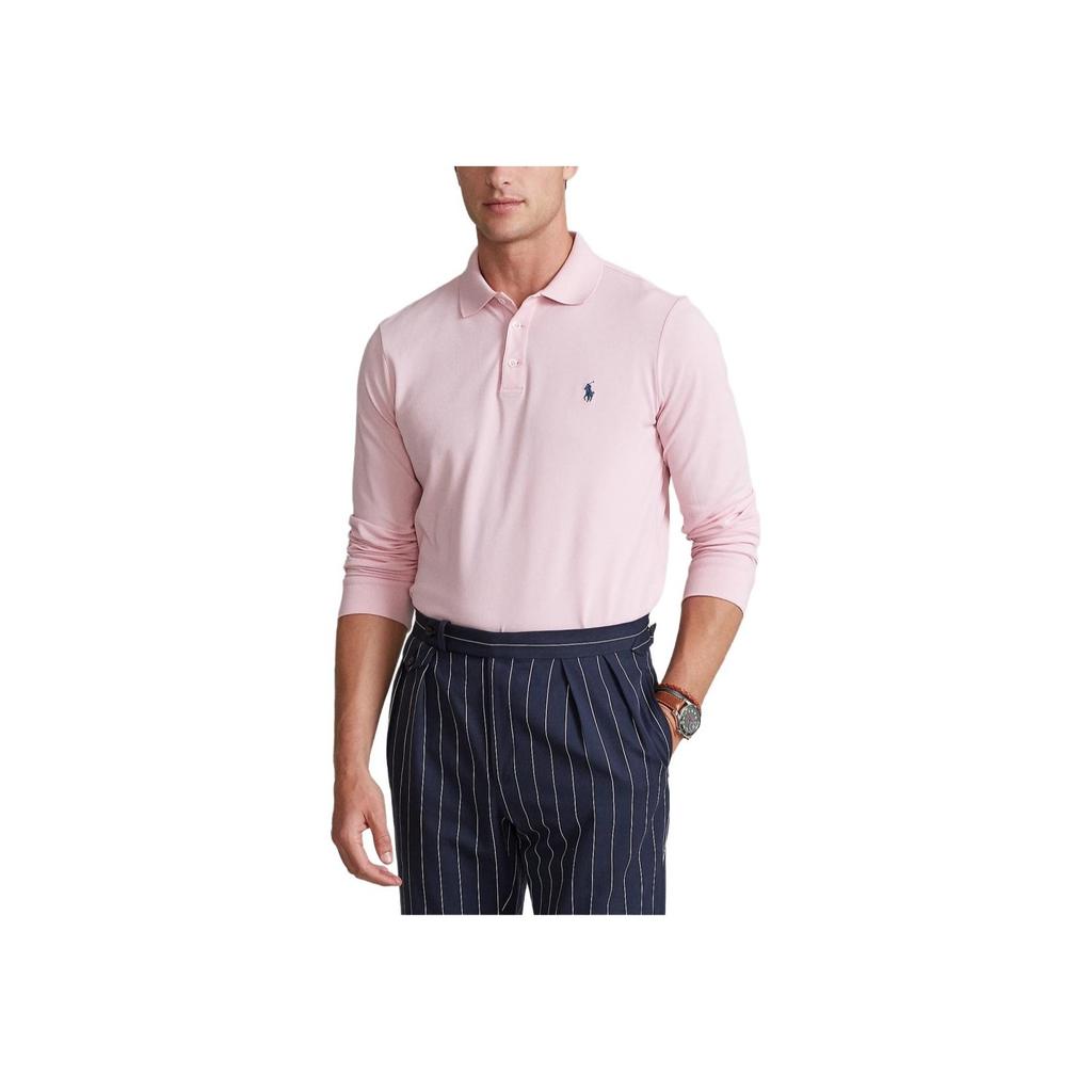 Polo Ralph Lauren SS24 Pony Logo Embroidered Polo Shirt Men Polo Shirts Pink MNPOKNI16821458-680