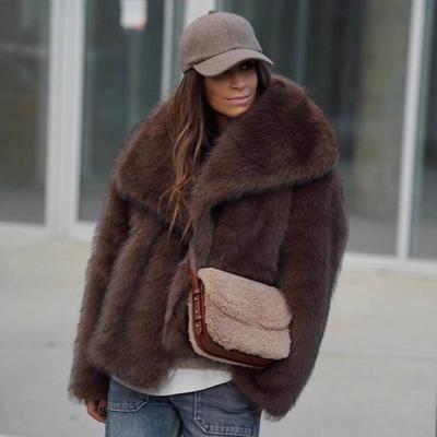 New Soft Fox Fur Coat Casual Versatile Eco-friendly Fur Jacket Winter Warm Imitation Fur Coat