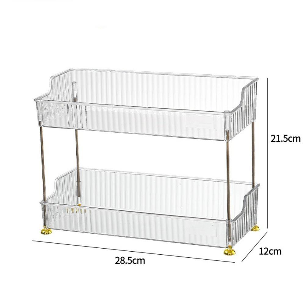 

Прозрачный косметический органайзер большой вместимости, многослойный шкафчик для хранения ювелирных изделий, многоцелевой, устойчивый органайзер для макияжа