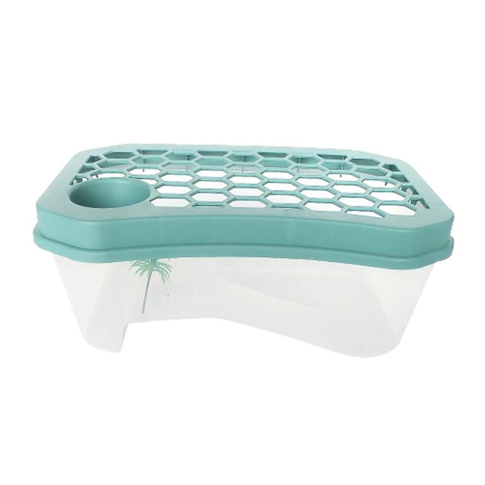 Reptile Vivarium Box Turtle Tortoise With Basking Area And Lid Water Turtle Tank Turtle Habitat Baby Turtle Tank For Reptiles