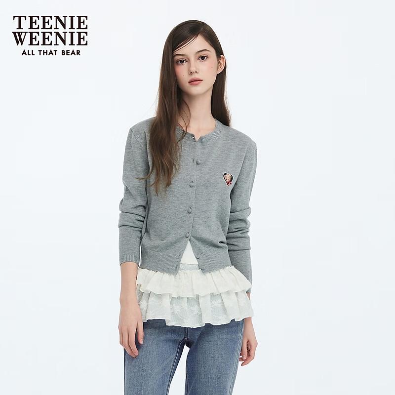 

Teenie Weenie 2026 Spring Bear Cartoon Knit Cardigan S