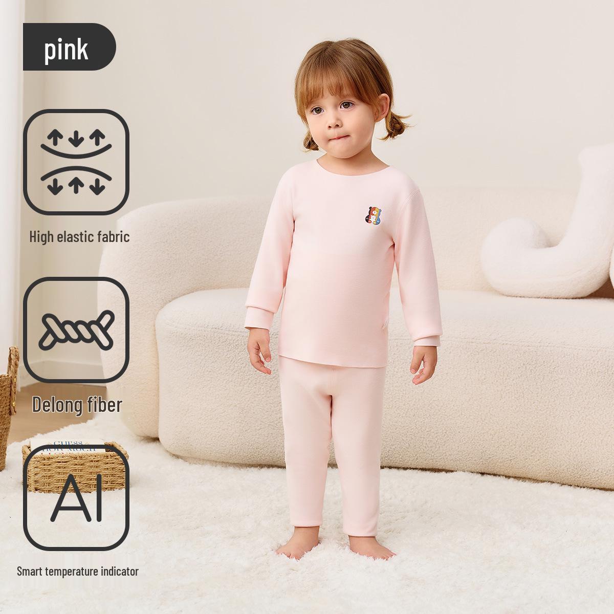 

Дитячий самозігрівальний термокомплект з високою посадкою Jingqi для хлопчиків та дівчаток 110cm - Regular Waist