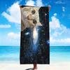 space Cowboy cats dinosaur Abstract funny meme art Soft Beach Towels Quick Dry Pool Towel Travel Gym bathing Spa Camp sport Gift