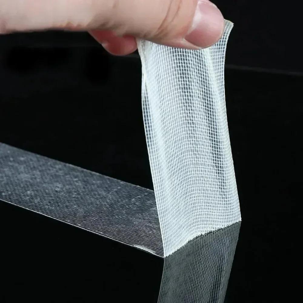 20/5M Strong Double Sided Cloth Base Tape Translucent Mesh Waterproof Super Fixation Traceless High Viscosity Carpet Adhesive
