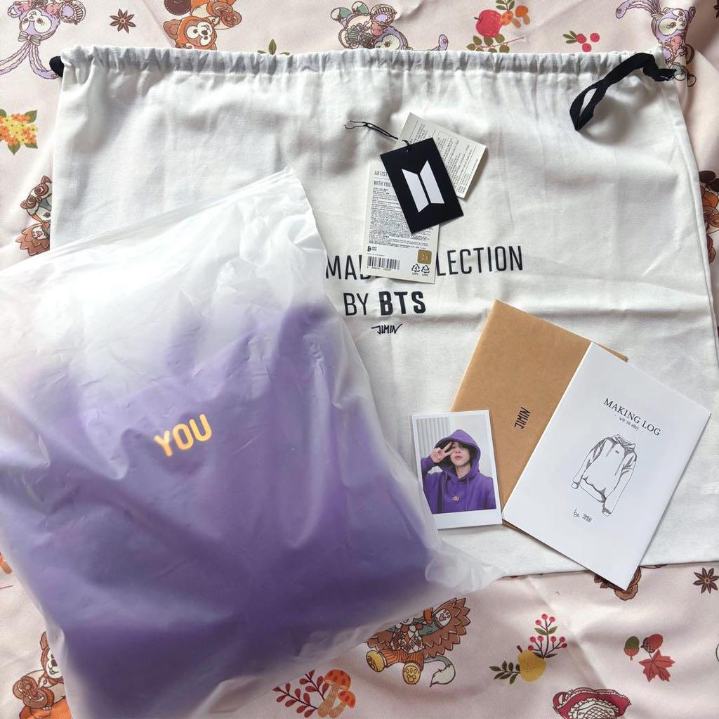 [USED] Official BTS Artist-Made Jimin Hoodie, Size M, with Photocard