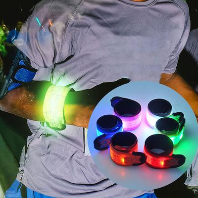 LED Armband Cycling Safety Armband Wearable Running Arm Belt Glow Wristband Reflective LED Light Bracelet Light Bands