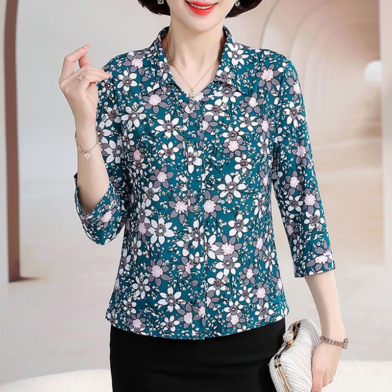 Elegante Sommer Top Weibliche Hemd Beiläufige Lose Frau Vintage Bluse Sommer Kleidung