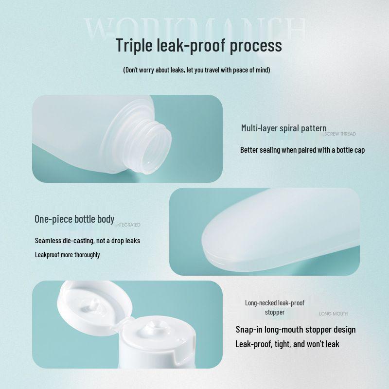 Portable 60ml Travel Dispenser Bottle for Shampoo, Shower Gel, and Facial Cleanser