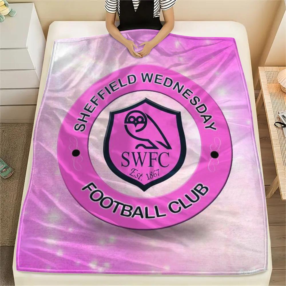 1PC Sheffield Wednesday Football Club Patterned Flannel Blanket Suitable For All Seasons for Home Decor Warmth and Comfort Gifts Holiday Present