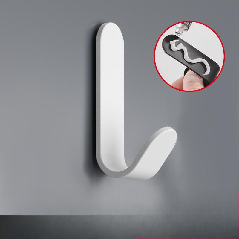 Iron Wall Hook - No-Drill Coat & Hat Hanger for Kitchen/Bathroom - Space Saving