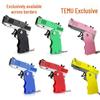 Foldable Alloy Rubber Band Toy Gun Keychain - Children's Model