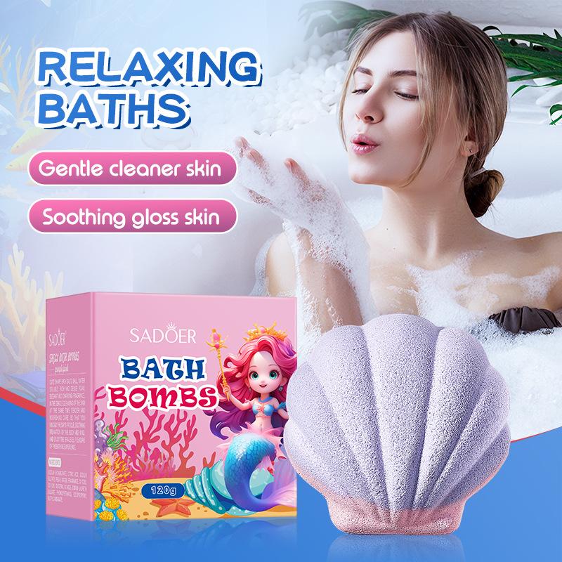 Shell Bath Salt Balls SADOER Deep Cleansing Body Bath Salts
