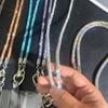 Luxusní Křišťálový Kamínkový Řetízek na Telefon Jasný Bling Bling Telefonní Šňůrka Proti Ztrátě Řetízky na Pouzdro Telefonu Telefonní Příslušenství
